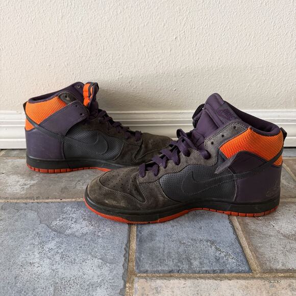Nike Dunk High Strap Purple Orange Black Suede Men’s Size 12 main image 8